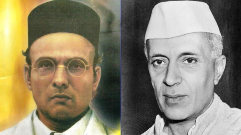 Jawaharlal Nehru and Vinayak Damodar Savarkar