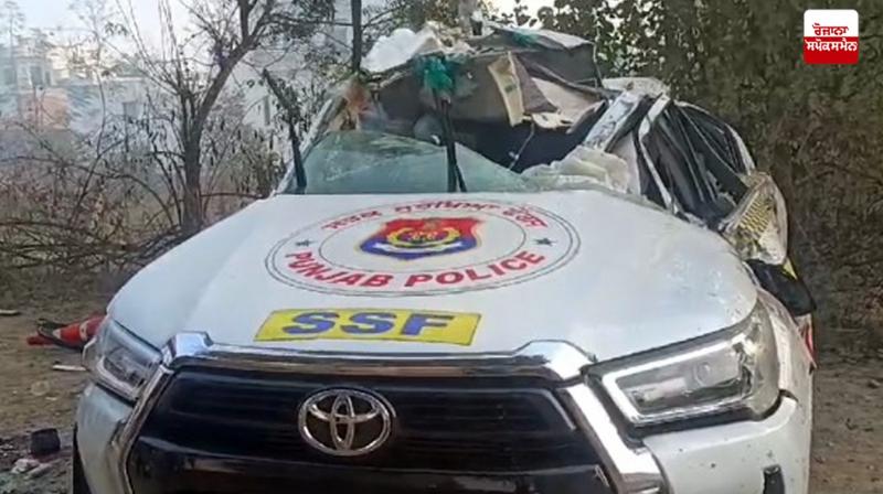 Punjab Police Vehicle Road accident latest news in Punjabi Punjab Police Vehicle Road accident latest news in Punjabi