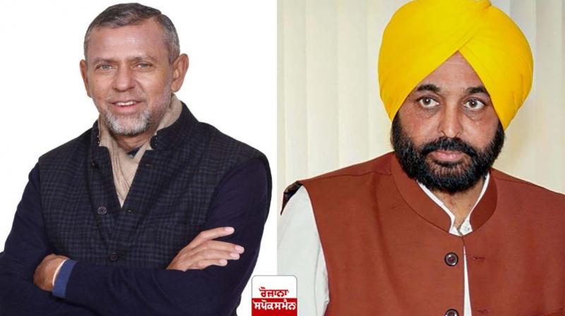 Arvind Khanna and Bhagwant Mann Arvind Khanna and Bhagwant Mann