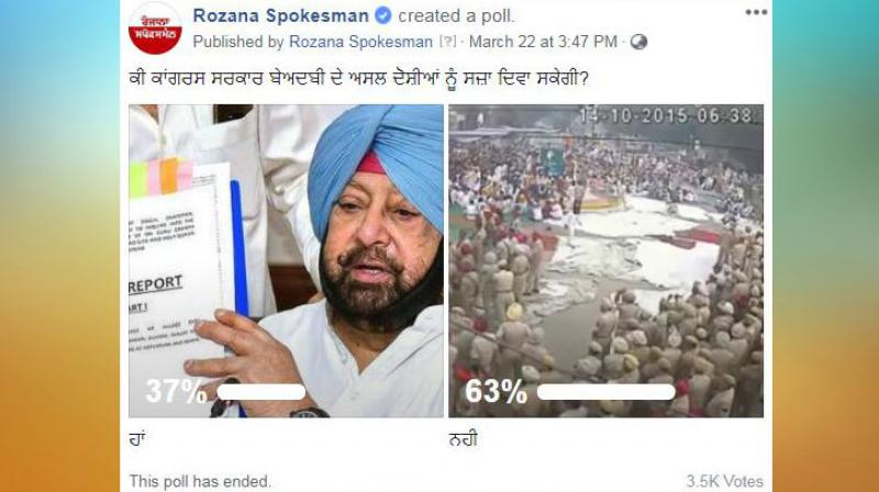 Facebook Poll Facebook Poll
