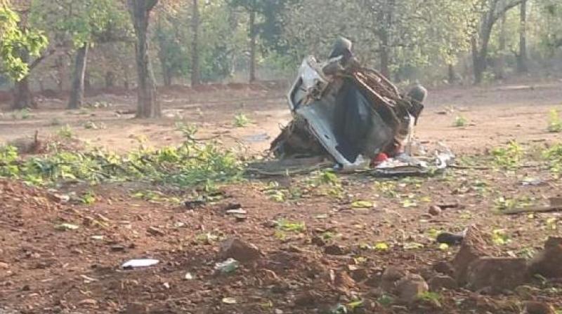 6 Killed In Maoist Attack On BJP Convoy in Dantewada 6 Killed In Maoist Attack On BJP Convoy in Dantewada