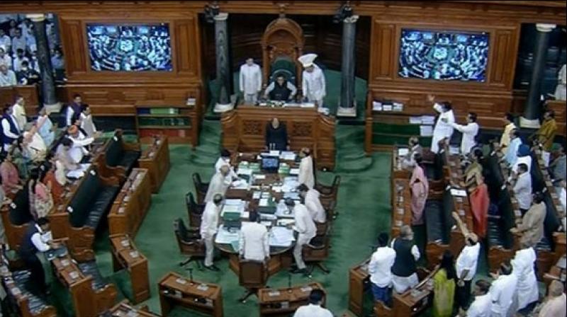 Lok Sabha and Rajya Sabha adjourned for the day