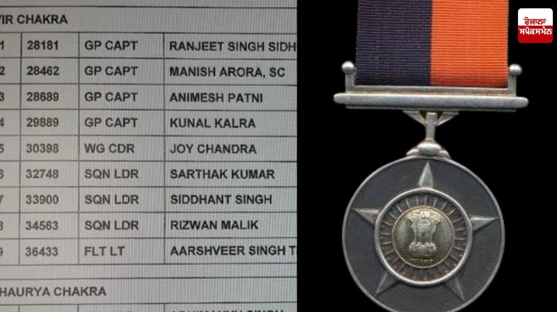 9 Indian Air Force officers awarded Vir Chakra for playing key role during Operation Sindoor