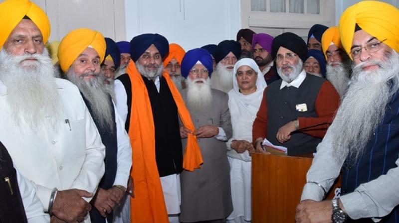 Sgpc With Sukhbir Badal Sgpc With Sukhbir Badal