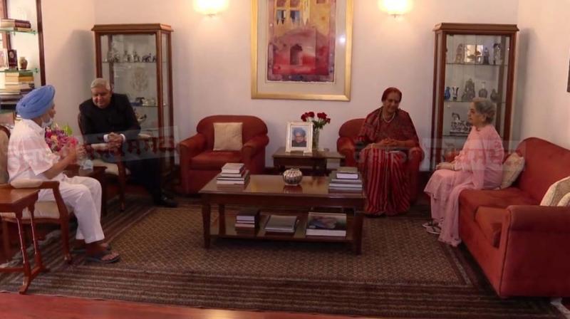 Vice President calls on former Prime Minister Manmohan Singh Vice President calls on former Prime Minister Manmohan Singh