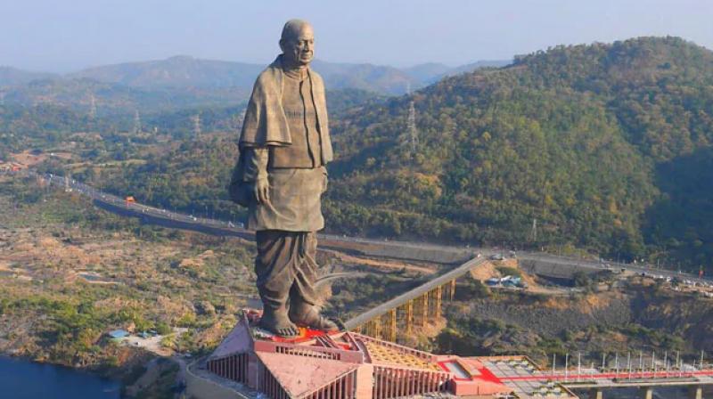 Online advertisement to sell the statue of unity