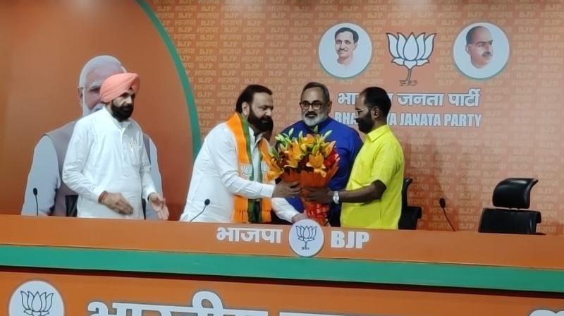 Former MLA of Punjab Congress Harminder Jassi joined BJP Former MLA of Punjab Congress Harminder Jassi joined BJP