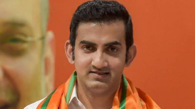 Missing posters of bjp mp gautam gambhir seen in ito area Missing posters of bjp mp gautam gambhir seen in ito area