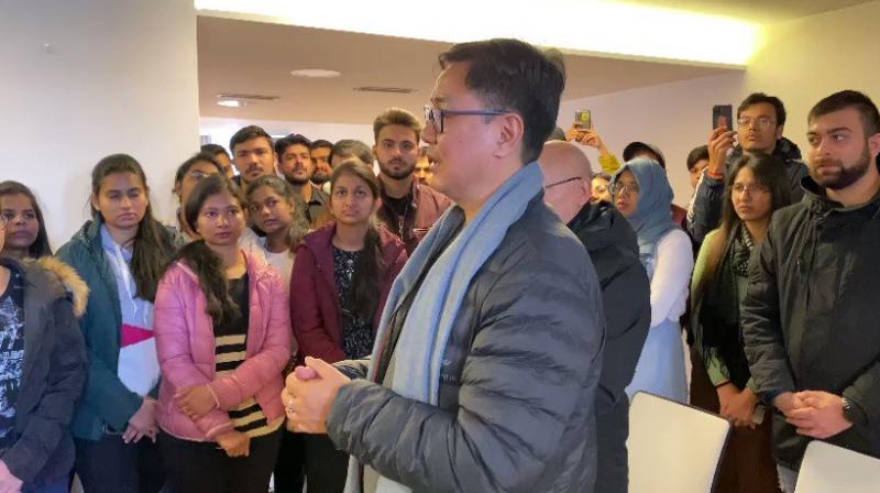 Won't leave till last Indian is evacuated from Ukraine: Kiren Rijiju Won't leave till last Indian is evacuated from Ukraine: Kiren Rijiju