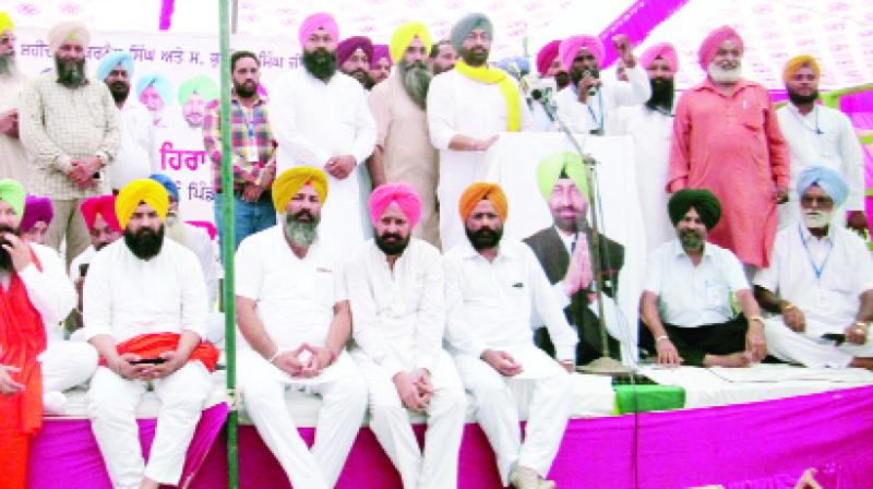 Addressing the rally Sukhpal Singh Khaira