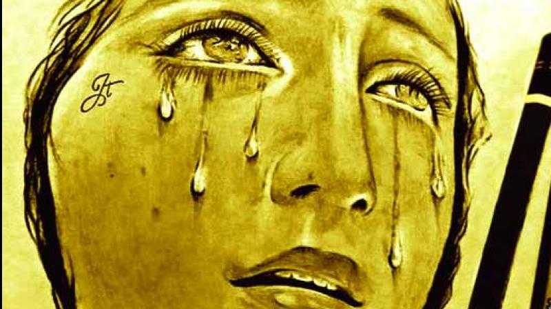 The pain of a woman's heart The pain of a woman's heart