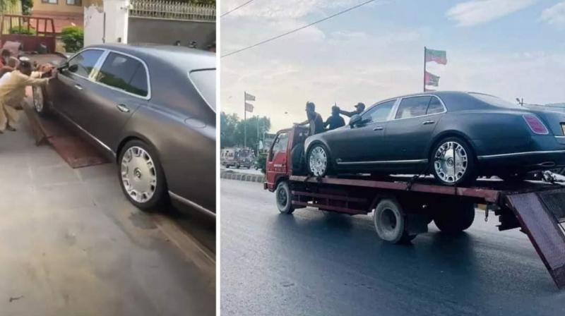 Luxury 'Bentley Mulsanne' sedan car Luxury 'Bentley Mulsanne' sedan car