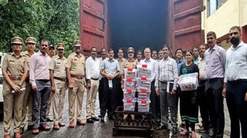 Mumbai: A large consignment of heroin found in an unclaimed container, worth around Rs 363 crore in the international market. Mumbai: A large consignment of heroin found in an unclaimed container, worth around Rs 363 crore in the international market.