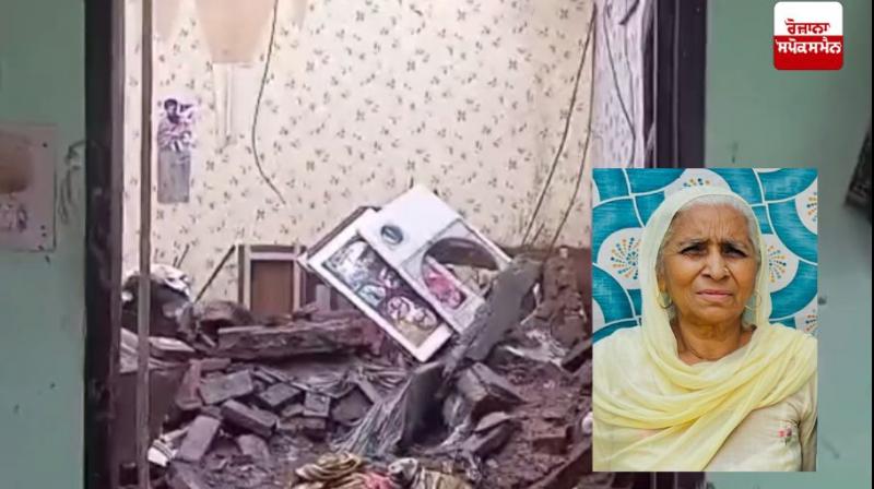 Roof of house collapses due to heavy rain in Lehragaga Roof of house collapses due to heavy rain in Lehragaga
