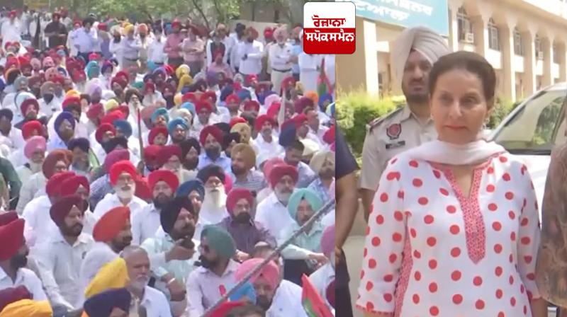 Colonel Bath Family Protest Patiala News in punjabi Colonel Bath Family Protest Patiala News in punjabi