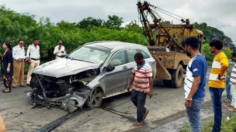 Spot photo on National Highway 48, where Cyrus Mistry and Jehangir Pandole died in a car accident on September 4, Spot photo on National Highway 48, where Cyrus Mistry and Jehangir Pandole died in a car accident on September 4,