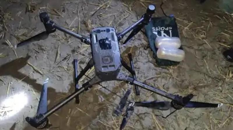Pakistani drone entered the Indian border again! Pakistani drone entered the Indian border again!