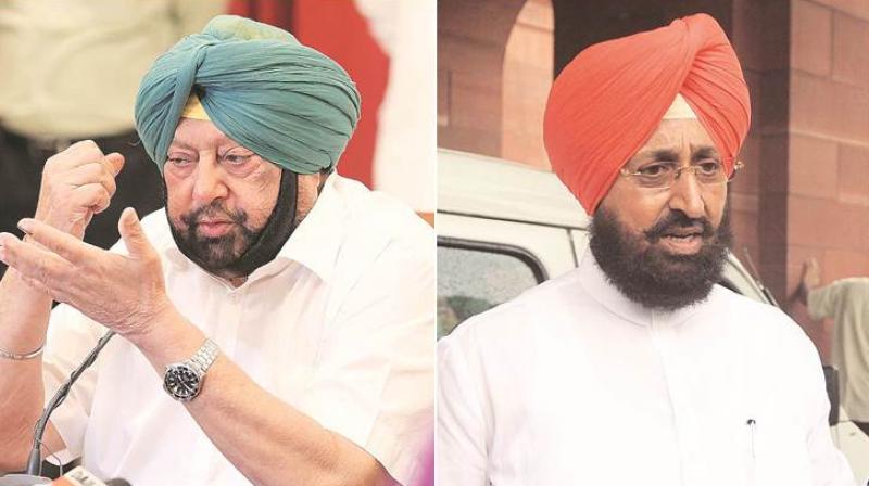  Captain amarinder singh and partap Bajwa 