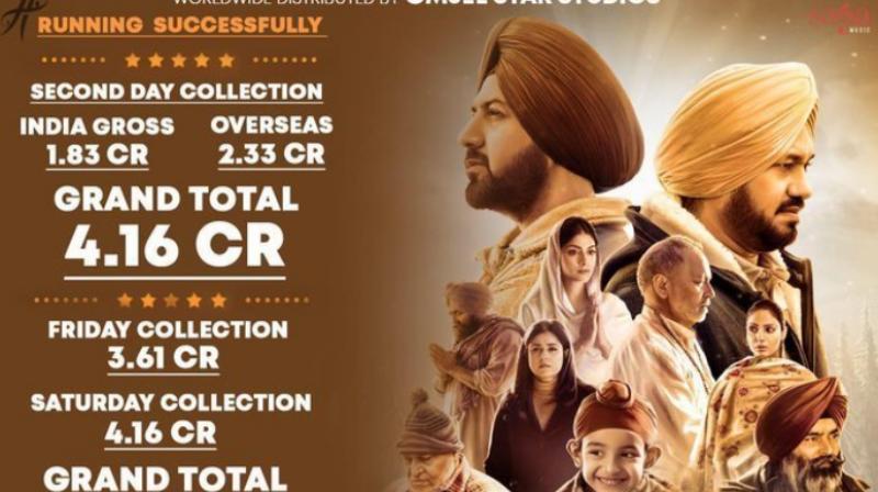 2nd day box office collection ardaas karaan