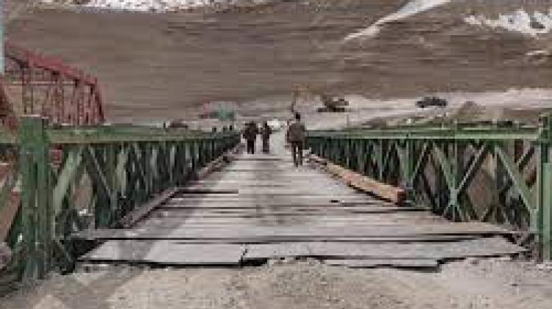 BRO upgrades crucial 110 feet long bridge on Leh-Sarchu Road in 8 days BRO upgrades crucial 110 feet long bridge on Leh-Sarchu Road in 8 days