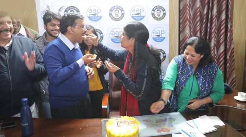 Kejriwal Wife Bday Kejriwal Wife Bday