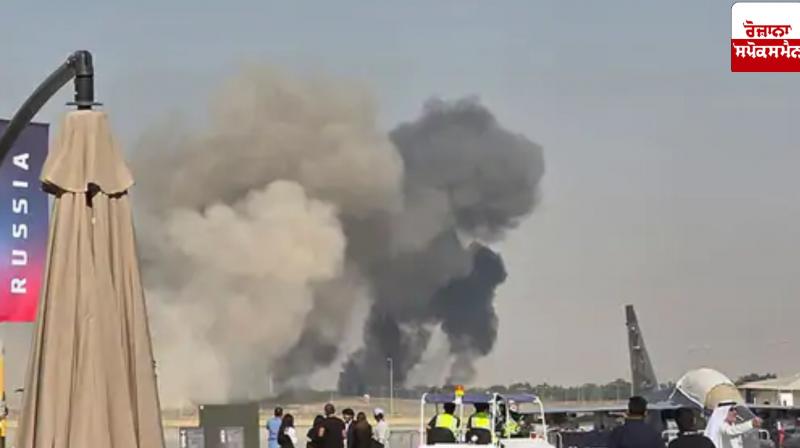 Tejas fighter jet crashes during Dubai Air Show