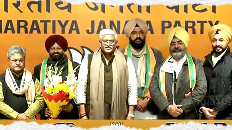 Punjab leaders Join BJP at party headquarter Punjab leaders Join BJP at party headquarter