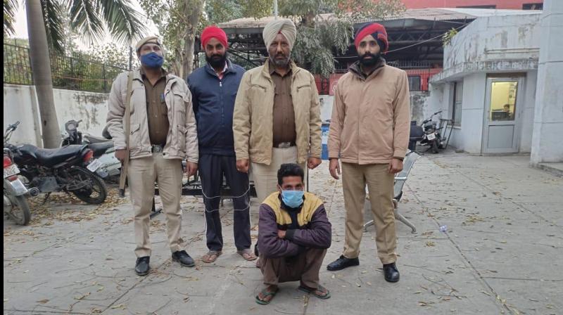 Mohali police arrested a man with 63 liters of liquor Mohali police arrested a man with 63 liters of liquor