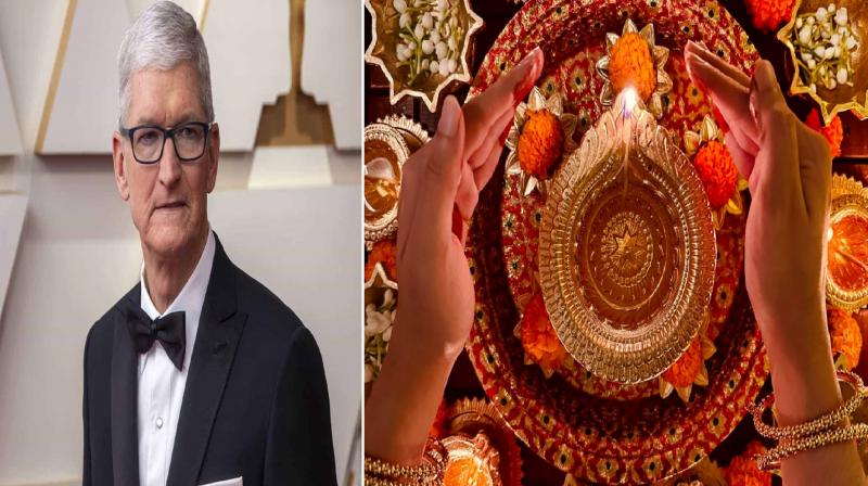 Tim Cook tweets Mumbai photographer's Diwali image