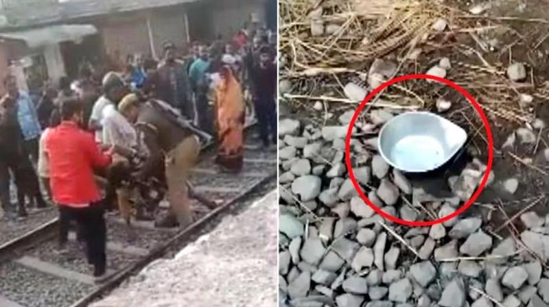 The policeman threw a scale on the railway, the legs of the vegetable were picked up! The policeman threw a scale on the railway, the legs of the vegetable were picked up!