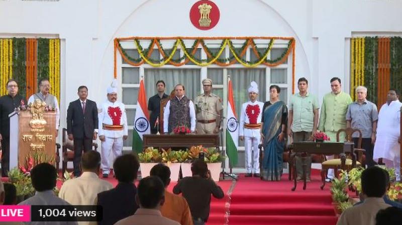 Atishi took oath as CM of Delhi Atishi took oath as CM of Delhi