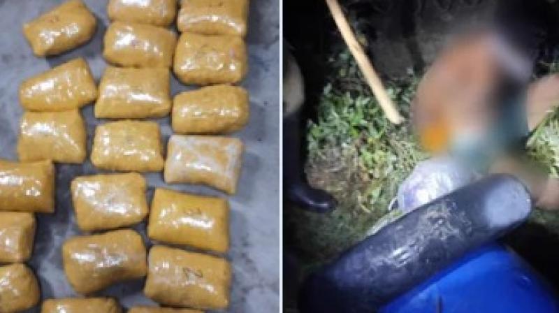 BSF & Punjab Police seized 26 Kg Heroin and arrested two Pak nationals BSF & Punjab Police seized 26 Kg Heroin and arrested two Pak nationals