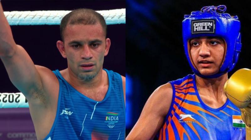 2 more golds in BOXING, boxers Amit Panghal and Neetu Ghanga won gold medals 2 more golds in BOXING, boxers Amit Panghal and Neetu Ghanga won gold medals