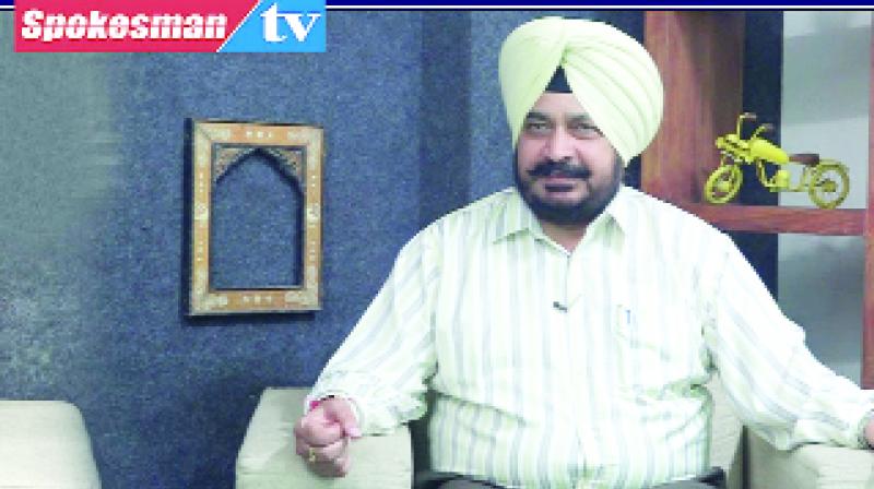 Sadhu Singh Dharamsot During Interview with Spokesman 