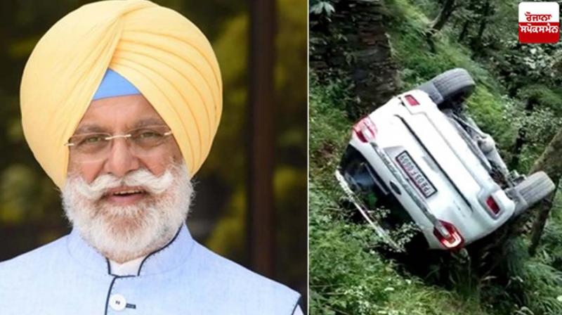 Breaking: MLA Rana Gurjit Singh's car fell into a ravine in Himachal Breaking: MLA Rana Gurjit Singh's car fell into a ravine in Himachal