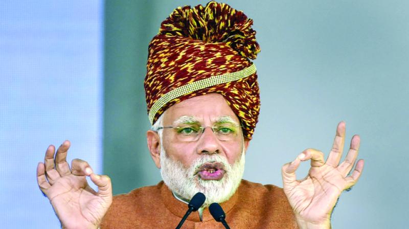 Congress has become a university in spreading lies: Modi