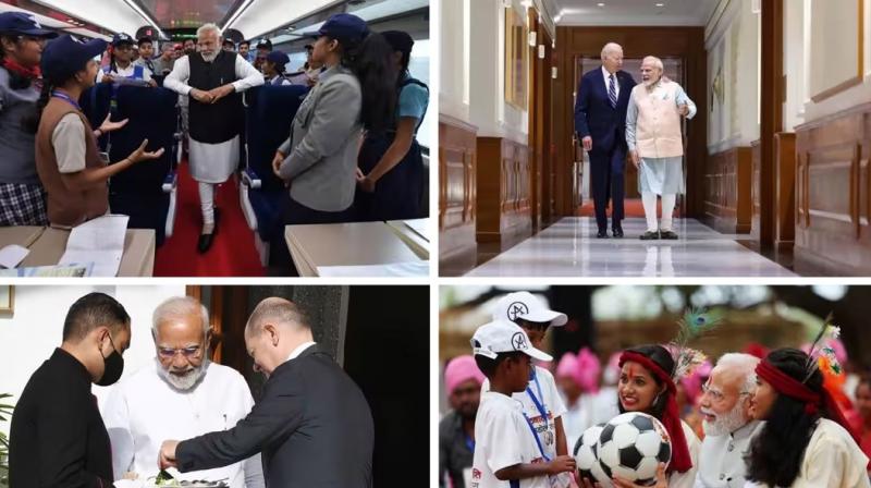 Photos of PM Modi from the year 2023 Photos of PM Modi from the year 2023