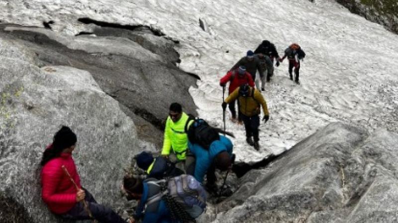 9 young boys and girls from Jalandhar conquered the 'Minkiani Pass Trek' of Himachal Pradesh 9 young boys and girls from Jalandhar conquered the 'Minkiani Pass Trek' of Himachal Pradesh