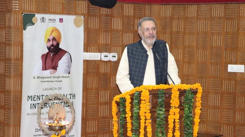Mental health intervention program launched in Punjab jails by Dr Balbir Singh Mental health intervention program launched in Punjab jails by Dr Balbir Singh