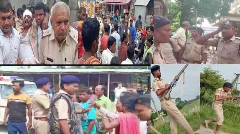 Death of a person in custody, attack on police station in Katihar, 7 policemen injured Death of a person in custody, attack on police station in Katihar, 7 policemen injured