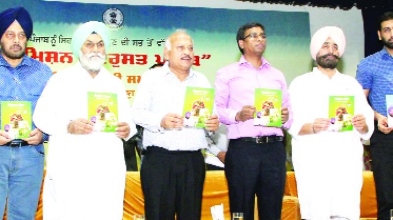 Brahm Mahendra lanching Book Of  'Mission Healthy Punjab'