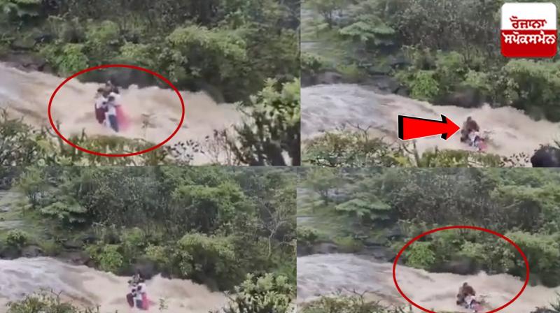 Pune family drown in Lonavala waterfall Pune family drown in Lonavala waterfall