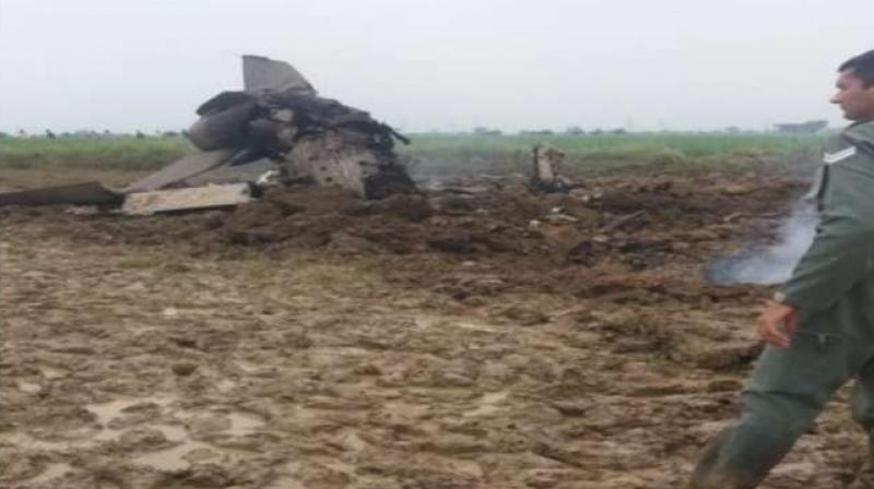 Fighter plane crashed Fighter plane crashed