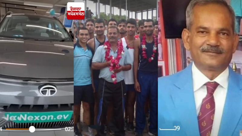 Coach Sabal Pratap Singh gifted SUV car on retirement Coach Sabal Pratap Singh gifted SUV car on retirement