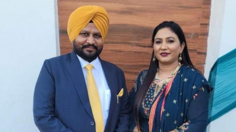 Satkar Kaur and her husband Laddi Gehri Satkar Kaur and her husband Laddi Gehri