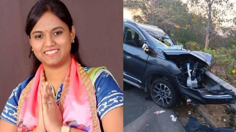BRS MLA Lasya Nanditha dies in car accident in Telangana BRS MLA Lasya Nanditha dies in car accident in Telangana