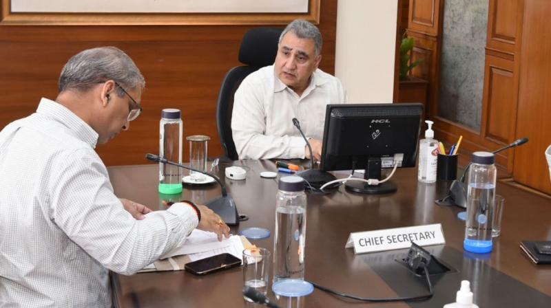 Chief Secretary meeting with Transport and Mining Department to provide sand to the people at reasonable prices Chief Secretary meeting with Transport and Mining Department to provide sand to the people at reasonable prices