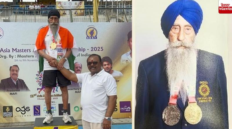 94-year-old Kirpal Singh wins two medals at Asian Athletics Championships