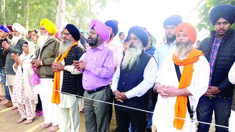 Thanks prayer on Indo-Pak Border at opening of Kartarpur corridor Thanks prayer on Indo-Pak Border at opening of Kartarpur corridor
