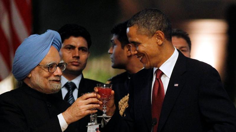 Barack Obama-Manmohan Singh  